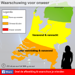 waarschuwing onweer